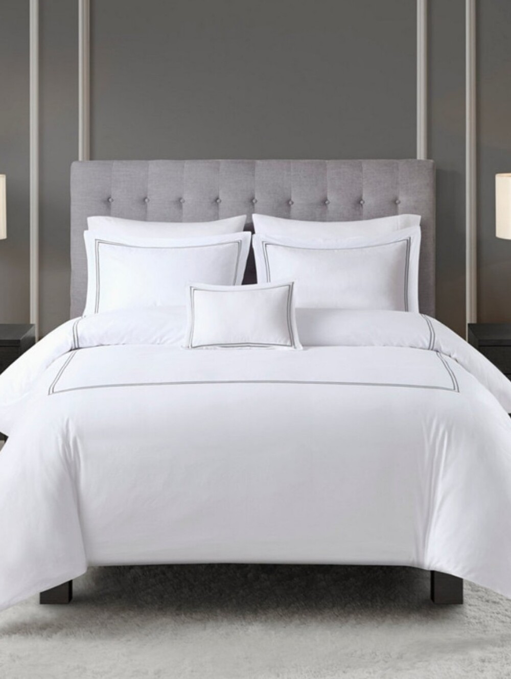Madison Park Luxury Collection Embroidered 4-Pc. Duvet Cover Set, King/Cal K